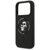 iPhone 17 Pro Max Karl Lagerfeld Silicone Karl&Choupette Ring MagSafe tok fekete - 4. kép