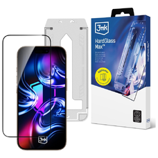 Apple iPhone 17 Pro Max edzett üveg 3MK HardGlass Max applikátorral üvegfólia