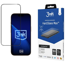 iPhone 17 Pro Max edzett üveg 3MK HardGlass Max fekete, üvegfólia