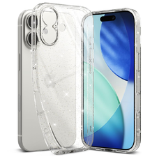 iPhone 17 Ringke Glitter Clear tok