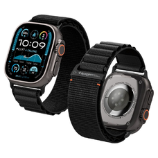 Apple Watch 6 / 7 / 8 / 9 / 10 / SE / Ultra 1 / 2 (44 / 45 / 46 / 49 mm) Spigen Wbf1 Szíj Fekete