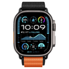 Apple Watch 6 / 7 / 8 / 9 / 10 / Se / Ultra 1 / 2 (44 / 45 / 46 / 49 mm) Spigen Wbf1 szíj fekete/narancs - 2. kép