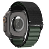 Apple Watch 6 / 7 / 8 / 9 / 10 / SE / Ultra 1 / 2 (44 / 45 / 46 / 49 mm) Spigen Wbf1 szíj, fekete/zöld - 0. kép
