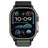 Apple Watch 6 / 7 / 8 / 9 / 10 / SE / Ultra 1 / 2 (44 / 45 / 46 / 49 mm) Spigen Wbf1 szíj, fekete/zöld - 2. kép