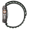 Apple Watch 6 / 7 / 8 / 9 / 10 / SE / Ultra 1 / 2 (44 / 45 / 46 / 49 mm) Spigen Wbf1 szíj, fekete/zöld - 4. kép