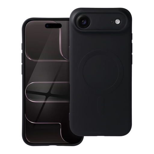 iPhone 17 Air szilikontok MagSafe kompatibilis, fekete