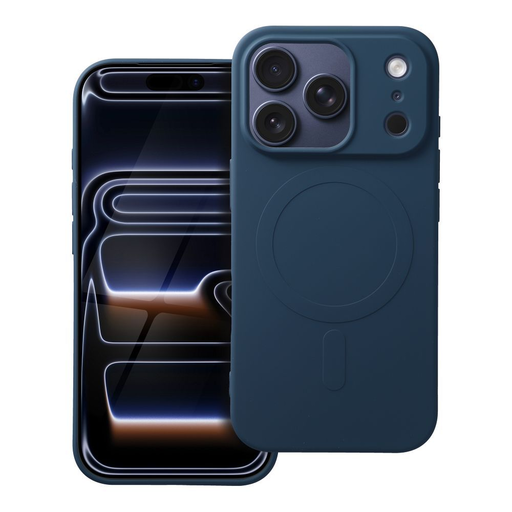 iPhone 17 Pro szilikon tok (nagy lyuk) kék