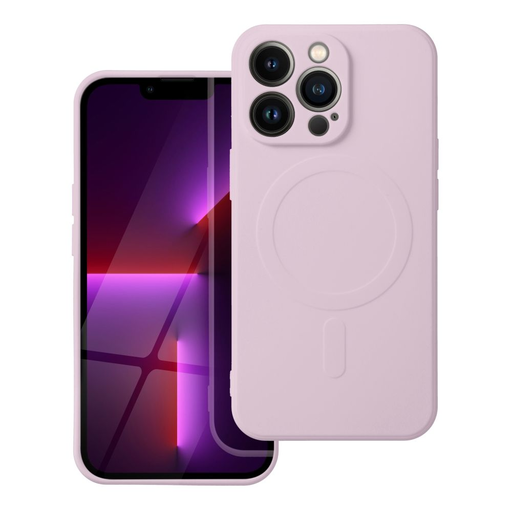 iPhone 17 Pro Max tok - szilikon mágneses tok (nagy lyukkal) rózsaszín iPhone 17 Pro Max tok - szilikon mágneses tok (nagy lyukkal) rózsaszín