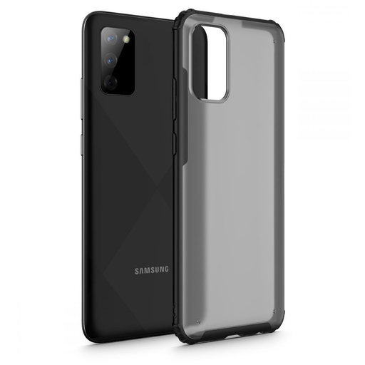 TECH-PROTECT Hybridshell Samsung A02S Fagyos Fekete tok TECH-PROTECT Hybridshell Samsung A02S Fagyos Fekete tok