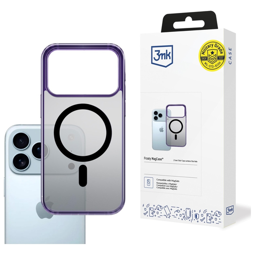 iPhone 17 Pro tok 3MK Frosty MagCase lila tok iPhone 17 Pro tok 3MK Frosty MagCase lila tok