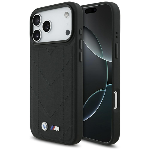 iPhone 17 Pro Max BMW M Steppelt Logó MagSafe fekete tok iPhone 17 Pro Max BMW M Steppelt Logó MagSafe fekete tok