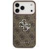 iPhone 17 Pro Max Guess 4G Big 4G Classic Logo barna ezüst tok - 1. kép