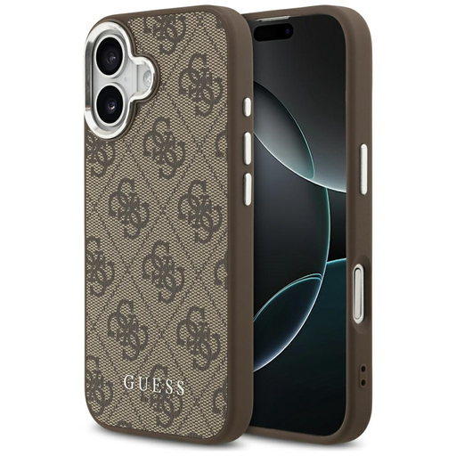 iPhone 17 Guess 4G Classic Logo MagSafe barna tok iPhone 17 Guess 4G Classic Logo MagSafe barna tok