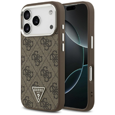 iPhone 17 Pro Guess 4G Triangle Logo MagSafe barna tok