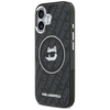 iPhone 17 Karl Lagerfeld IML Choupette Head Logo MagSafe fekete tok - 0. kép