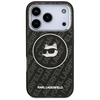 iPhone 17 Pro Karl Lagerfeld IML Choupette Head Logo MagSafe fekete tok - 1. kép