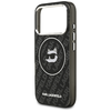 iPhone 17 Pro Karl Lagerfeld IML Choupette Head Logo MagSafe fekete tok - 4. kép