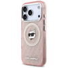 iPhone 17 Pro Karl Lagerfeld IML Choupette Fej Logó MagSafe tok rózsaszín - 0. kép