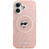 iPhone 17 Karl Lagerfeld IML Choupette Head Logo MagSafe tok rózsaszín - 1. kép