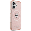 iPhone 17 Karl Lagerfeld IML Choupette Head Logo MagSafe tok rózsaszín - 2. kép