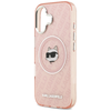 iPhone 17 Karl Lagerfeld IML Choupette Head Logo MagSafe tok rózsaszín - 4. kép