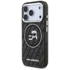 iPhone 17 Pro Karl Lagerfeld IML Glitter Karl & Choupette Heads Logo MagSafe tok fekete - 0. kép