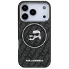 iPhone 17 Pro Karl Lagerfeld IML Glitter Karl & Choupette Heads Logo MagSafe tok fekete - 1. kép