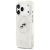 iPhone 17 Pro Karl Lagerfeld IML Glitter Karl & Choupette Heads Logo MagSafe szürke tok - 0. kép