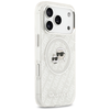 iPhone 17 Pro Karl Lagerfeld IML Glitter Karl & Choupette Heads Logo MagSafe szürke tok - 2. kép
