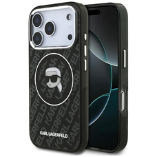 iPhone 17 Pro Karl Lagerfeld IML Karl Head Logo MagSafe tok fekete