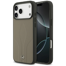 iPhone 17 Pro Max Mercedes bőrtok The Move MagSafe tok taupe