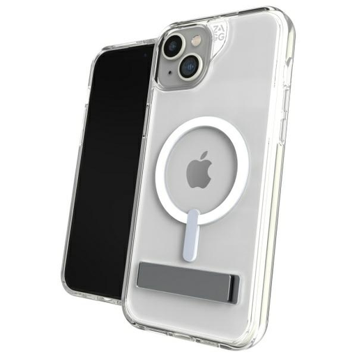 iPhone 15 Plus ZAGG Crystal Palace Snap Kitámasztós MagSafe tok átlátszó
