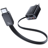 Fali töltő USAMS Xiang Series CC296 30W 1xUSB-C 1xUSB-A + USB-C kábel fekete - 4. kép
