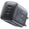 USAMS CC305 T66 45W GaN 2xUSB-C fali töltő matt - 0. kép