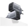 USAMS CC305 T66 45W GaN 2xUSB-C fali töltő matt - 1. kép