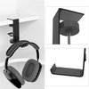 Univerzális táskák és fejhallgató akasztó Techsuit Desk Holder (DH2) alumínium ötvözettel állítható rögzítővel - Fekete - 0. kép