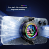 iOS és Android Techsuit Phone Cooler (P66) - Mágneses, RGB világítással, levehető csipesszel - Fekete - 4. kép