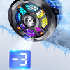 Phone Cooler Techsuit - Mágneses, Hőmérséklet Kijelző, RGB Fények, Gyors Hűtés, Univerzális - Fekete (SL18) - 4. kép