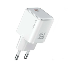 USB-C PD30W 3A hálózati töltőfej, fehér - USAMS X-Ron Series CC186TC02