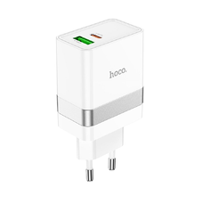 HOCO travel charger USB A + Typ C PD QC3.0 3A 30W N21 fehér