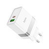 HOCO travel charger USB A + Typ C PD QC3.0 3A 30W N21 fehér - 2. kép
