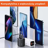USAMS fali töltő 1xUSB-C + 1xUSB T46 33W (csak fej) PD3.0 + QC3.0 Gyors töltés fekete CC152TC01 - 3. kép