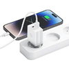 USAMS Töltő 2xUSB-A + Micro/USB-A Gyors töltő kábel fehér sorozat HC HCXLTZ02 - 4. kép