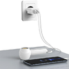 USAMS 2xUSB-A + USB-C/USB-A Gyors töltésű kábel fehér sorozat HC HCXLTZ03 töltő adapter - 4. kép