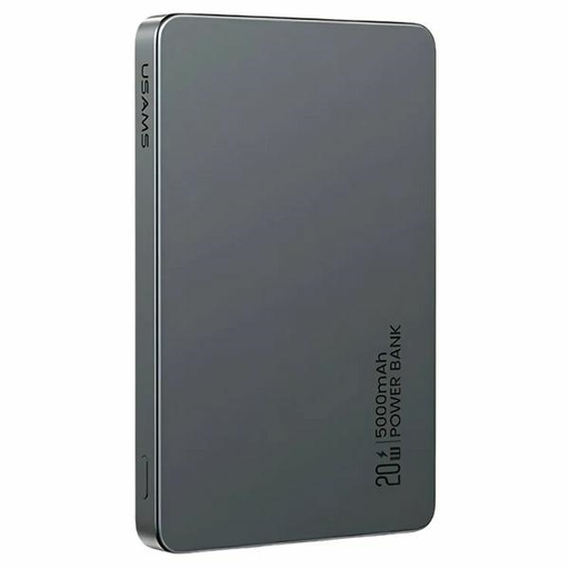 USAMS Indukciós Powerbank 5000mAh 20W PD Gyors Töltés ezüst CY Series 5KCD23101 (US-CD231)