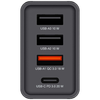 Verbatim 30W fali töltő 3xUSB-A/USB-C PD 3.0 CHR-30EU2 fekete 49700 - 0. kép