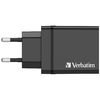 Verbatim 30W fali töltő 3xUSB-A/USB-C PD 3.0 CHR-30EU2 fekete 49700 - 1. kép
