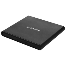 Verbatim Slimline Külső CD/DVD író USB2.0 Fekete 53504