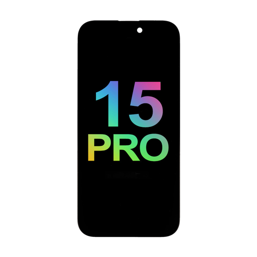 Mecanico OLED kijelző Incell iPhone 15 Pro fekete kerettel