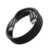 BenksCable D46 fonott - Type C - Lightning - PD 27W 3A 2 méter fekete - 2. kép